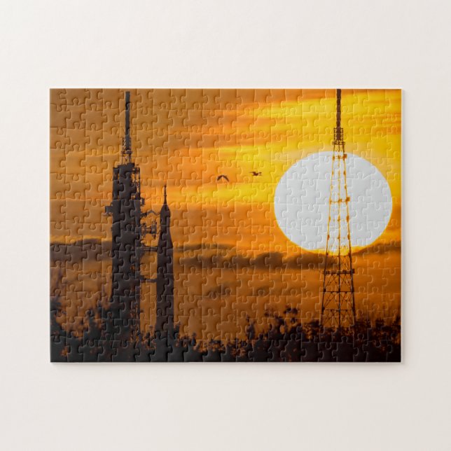 Puzzle Rocket Artemis Moon à l'aube (Horizontal)