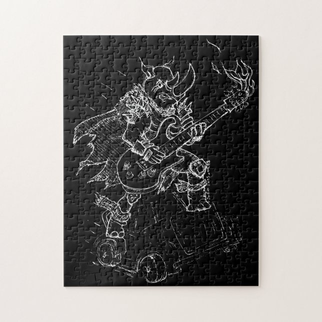 Puzzle Rocking Rhino (Vertical)