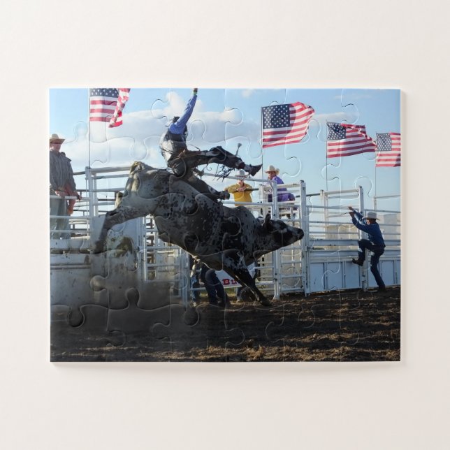 Puzzle Rodeo Bull Rider (Horizontal)