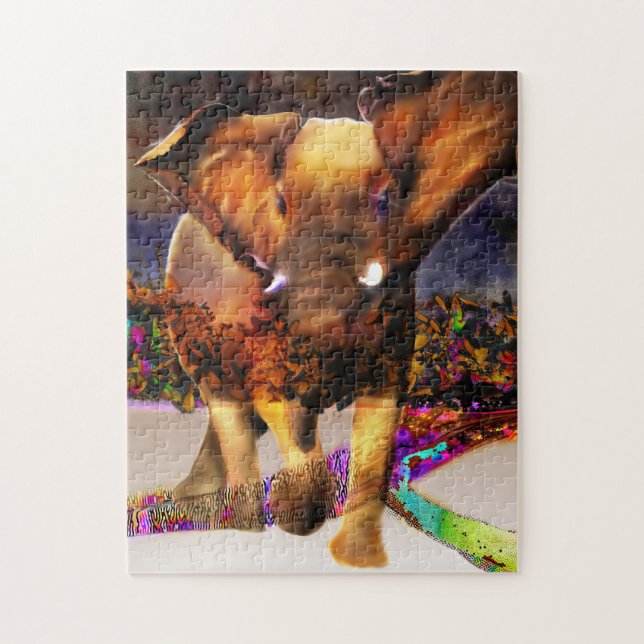 Puzzle roi des éléphants (Vertical)