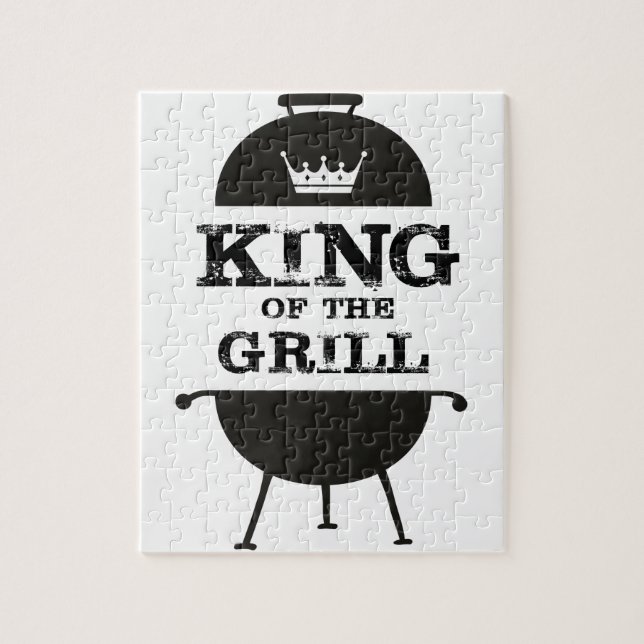 Puzzle Roi Du Grill, Couronne Blanche Noire (Vertical)