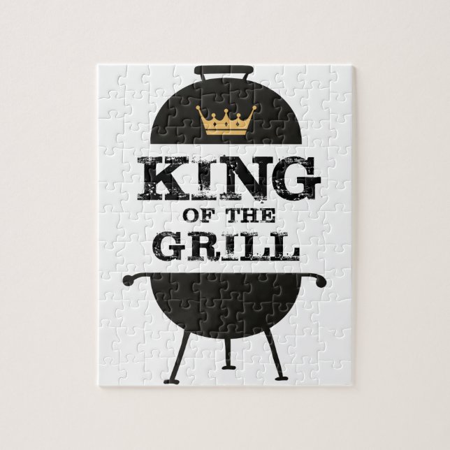 Puzzle Roi Du Grill, Couronne D'Or Noir (Vertical)