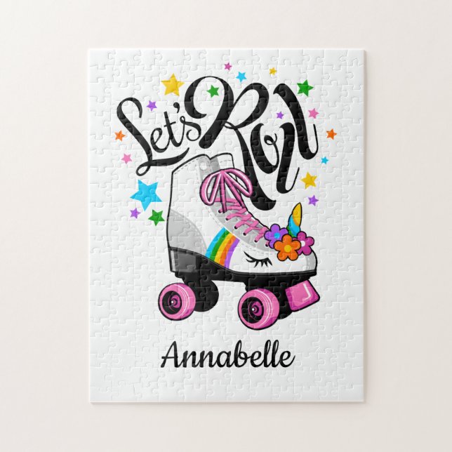 Puzzle Roll Unicorn Roller patinage fille (Vertical)
