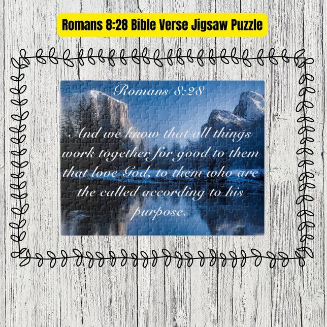 Puzzle Romains 8:28 Verse de la Bible (Romans 8:28 Bible Verse Jigsaw Puzzle
)
