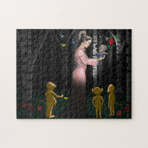 Puzzle Romance dans la forêt