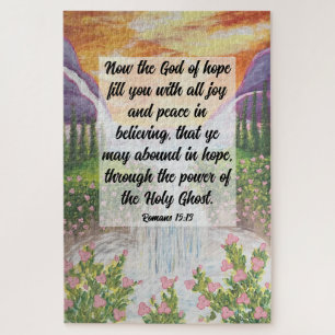 Puzzle Romans 15:13 Poster