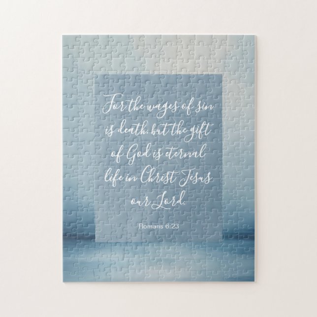 Puzzle Romans 6:23 Conversation biblique personnalisable (Vertical)