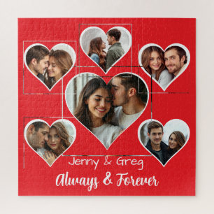 Puzzle romantique à six Modèles photo