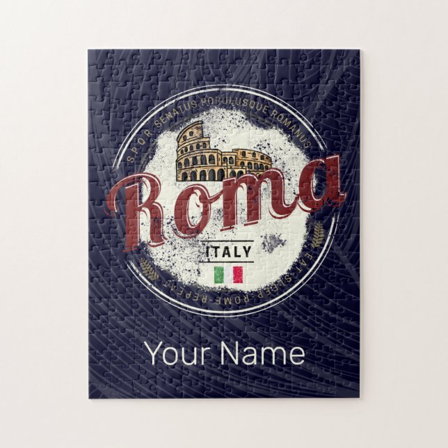 Puzzle Rome Italie Retro Colisée Vintage (Vertical)
