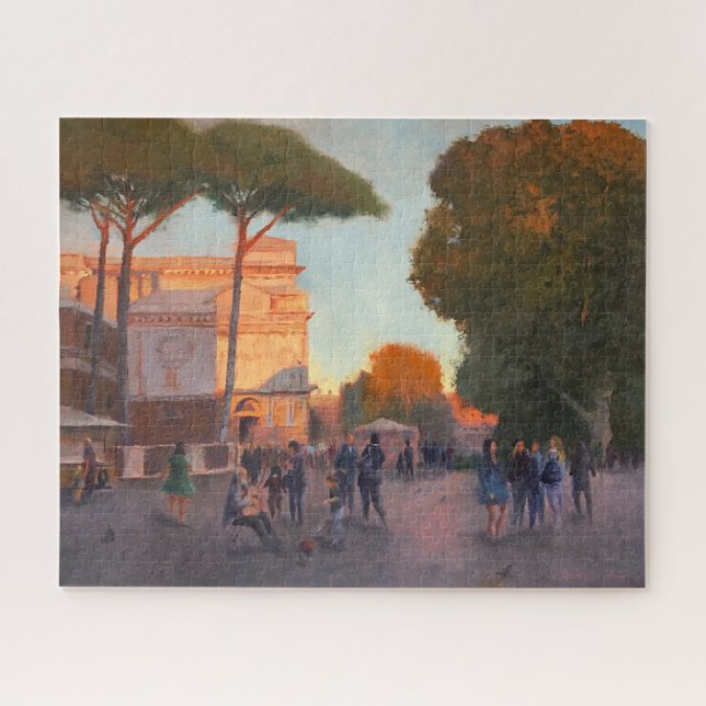 Puzzle Rome VillePaysage Impressionniste Peinture Diffici (Horizontal)