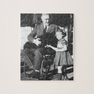 Puzzle Roosevelt dans un fauteuil roulant
