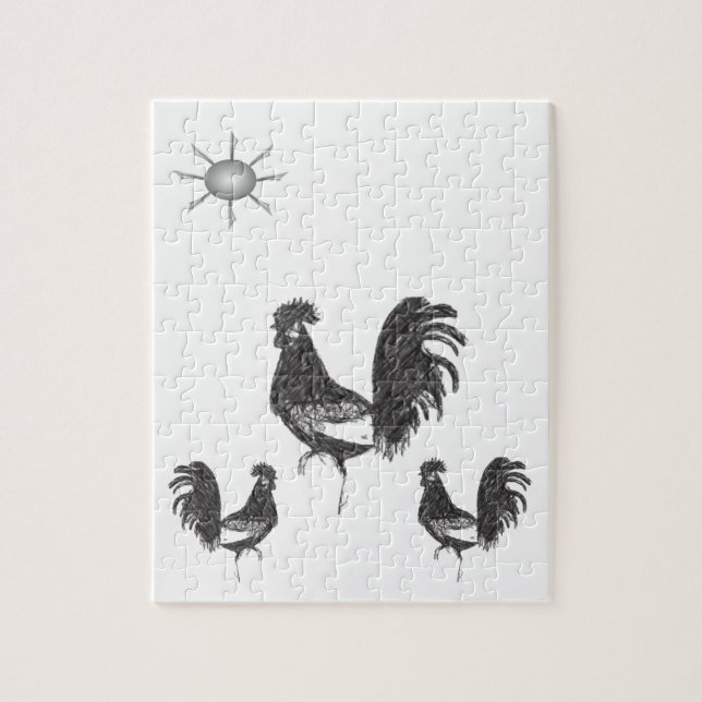 Puzzle Rooster (Vertical)