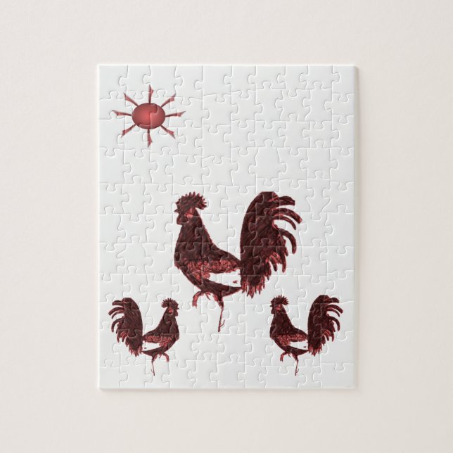 Puzzle Rooster (Vertical)