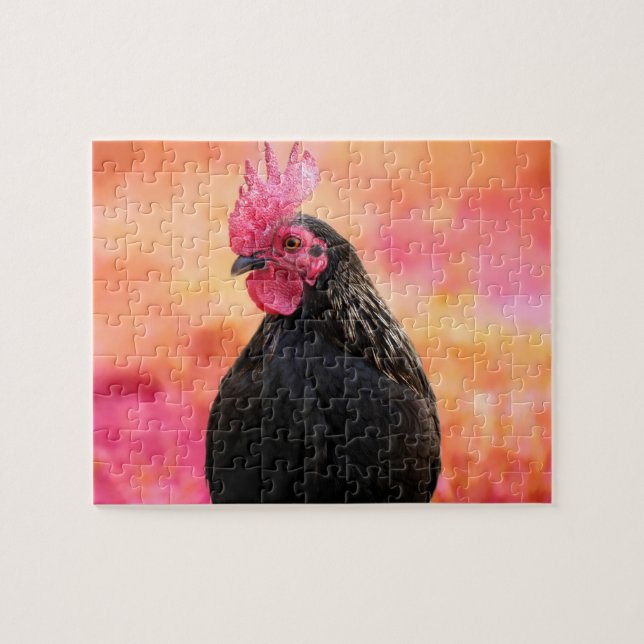 Puzzle Rooster noir (Horizontal)