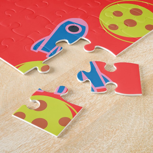 Puzzle Roquettes et planètes (Côté)