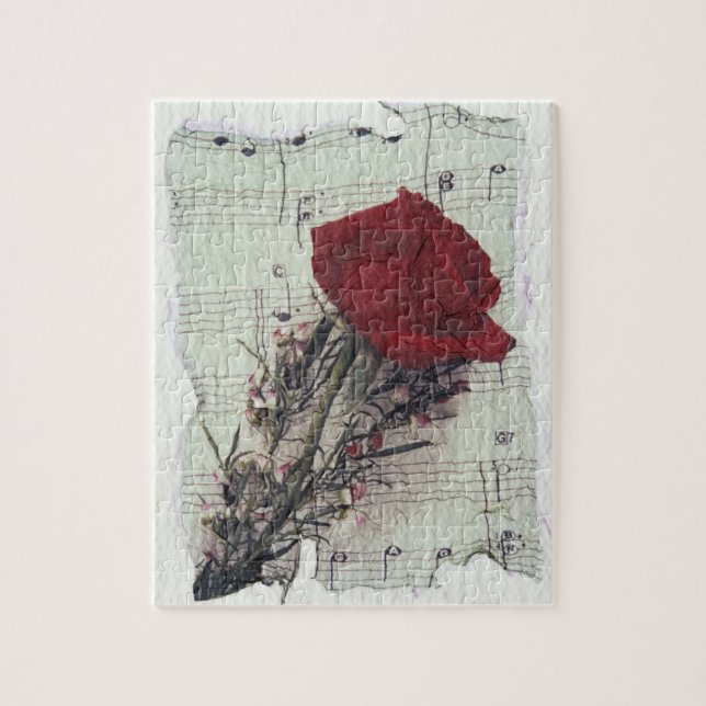 Puzzle <Rose and Music> par Kim Koza 2 (Vertical)