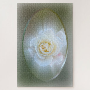Puzzle Rose blanche
