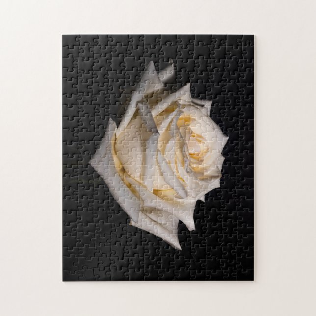 Puzzle Rose blanche simple (Vertical)