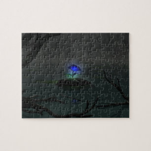 Puzzle Rose bleu