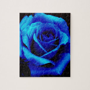 Puzzle Rose bleu spectaculaire