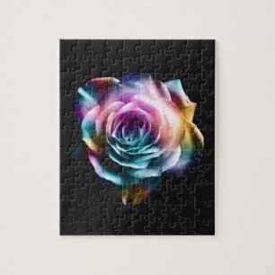 Puzzle Rose coloré de colorant de cravate