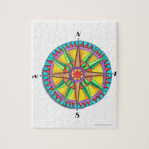 Puzzle Rose Compass