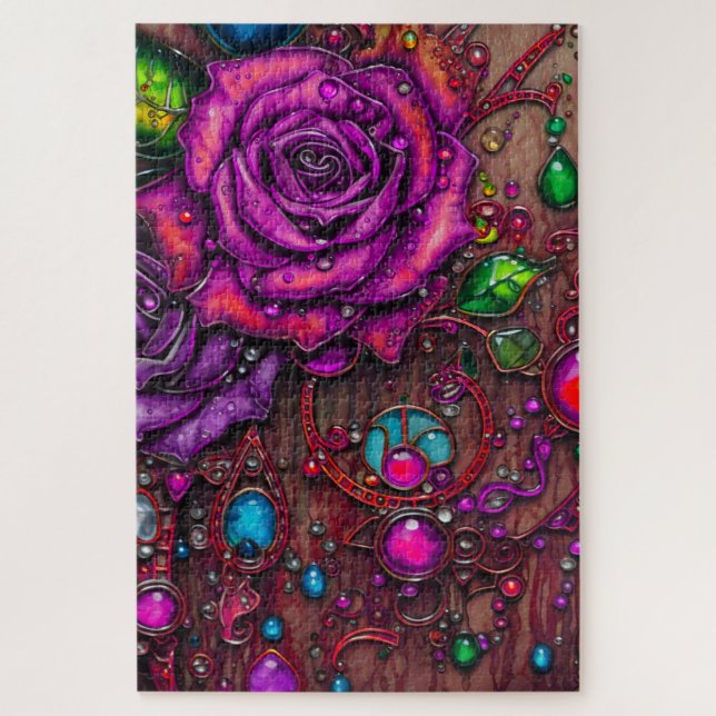 Puzzle Rose d'art (Vertical)