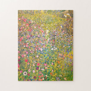Puzzle rose de fleurs de Gustav Klimt
