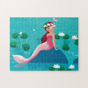 Puzzle rose de sirène