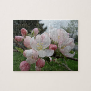 Puzzle rose Fleur Blanc
