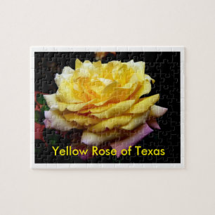 Puzzle Rose jaune de casse-tête du Texas