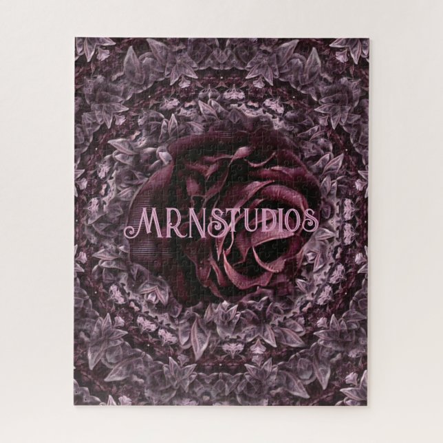 Puzzle Rose Mandala (Vertical)