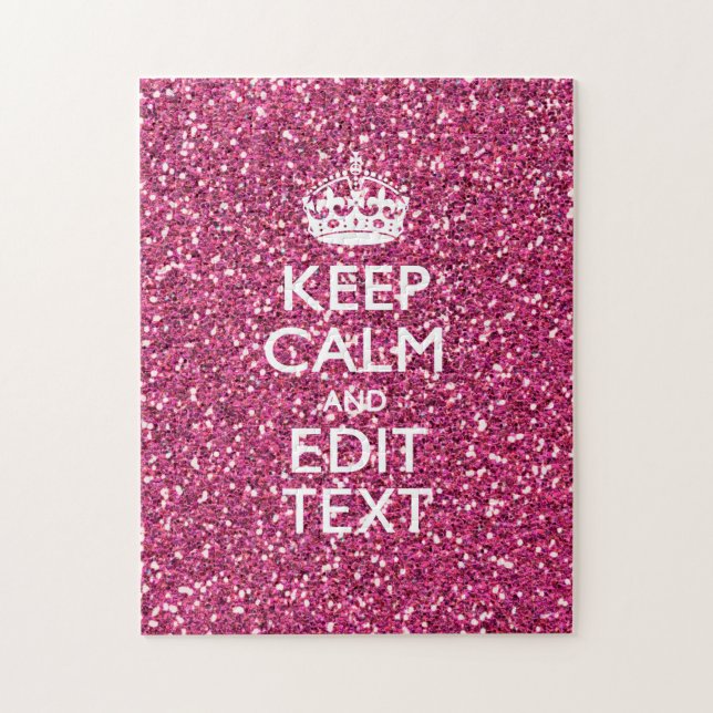 Puzzle Rose Personnalisé Conserver Décor Calme (Vertical)