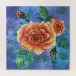 Puzzle Rose romantique - Vintage