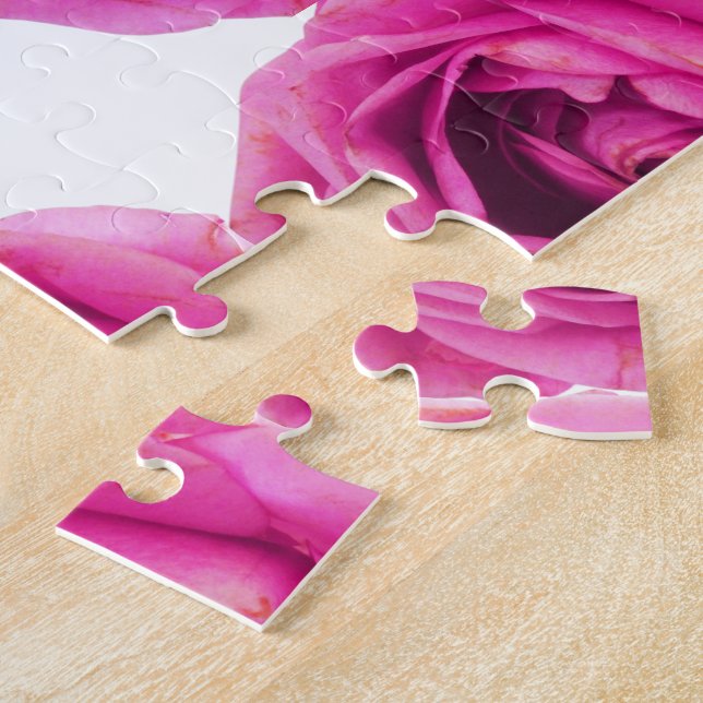 Puzzle Rose rose (Côté)