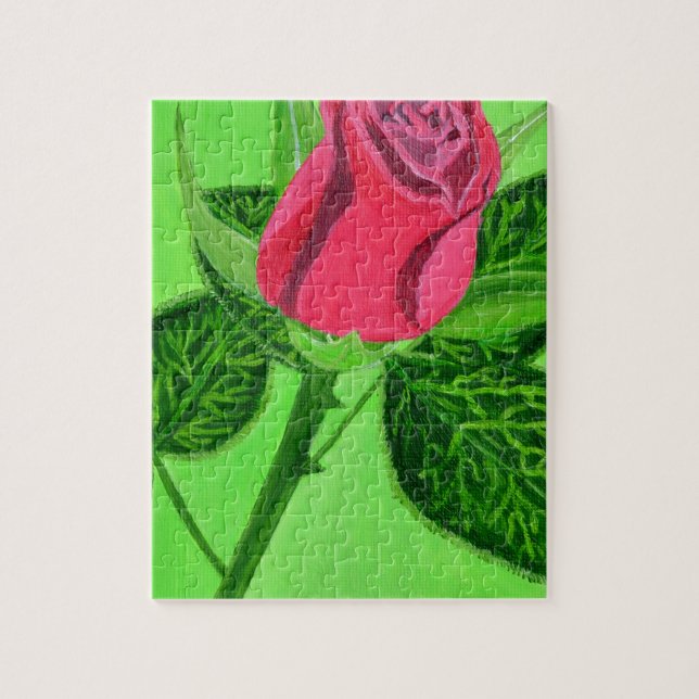 Puzzle Rose rouge (Vertical)