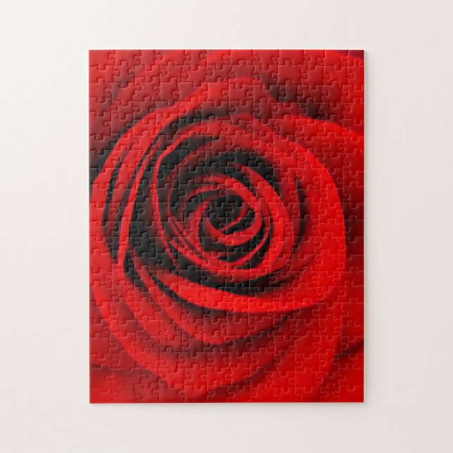 Puzzle Rose rouge (Vertical)