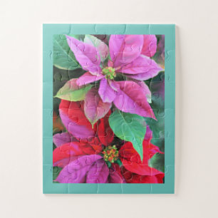 Puzzle rose/rouge Poinsettias