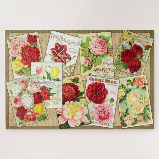 Puzzle Rose vintage (Horizontal)