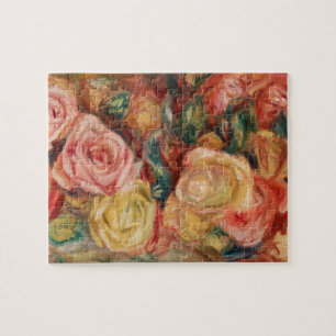 Puzzle Roses by Renoir Impressionist Painting