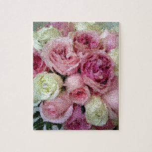 Puzzle Roses roses et blanches
