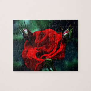 Puzzle Roses rouge de la Saint-Valentin