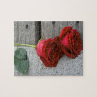 Roses rouges rustiques
