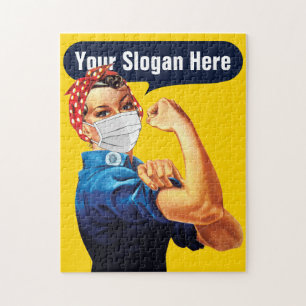 Puzzle Rosie la riveuse avec masque - Ajoutez votre propr