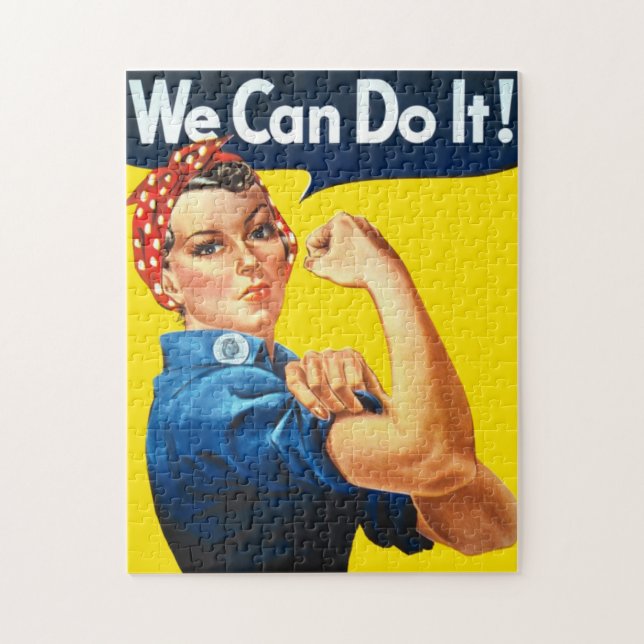 Puzzle Rosie le Riveter (Oeuvre D'Art Icône) (Nous Pouvon (Vertical)
