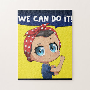 Puzzle Rosie le Riveter On peut le faire Chibi Girl Anime