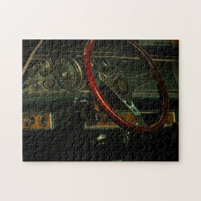 Puzzle Roue de direction classique du tableau de bord de  (Horizontal)