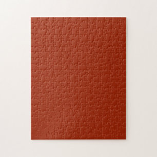 Puzzle Rouge brûlé - (couleur solide)