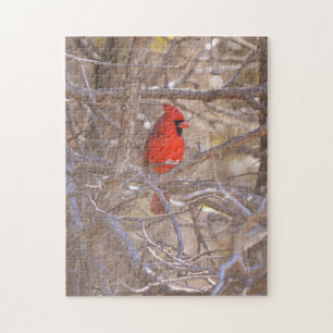 Puzzle rouge cardinal