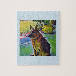 Puzzle rouge de Heeler de "boomer"